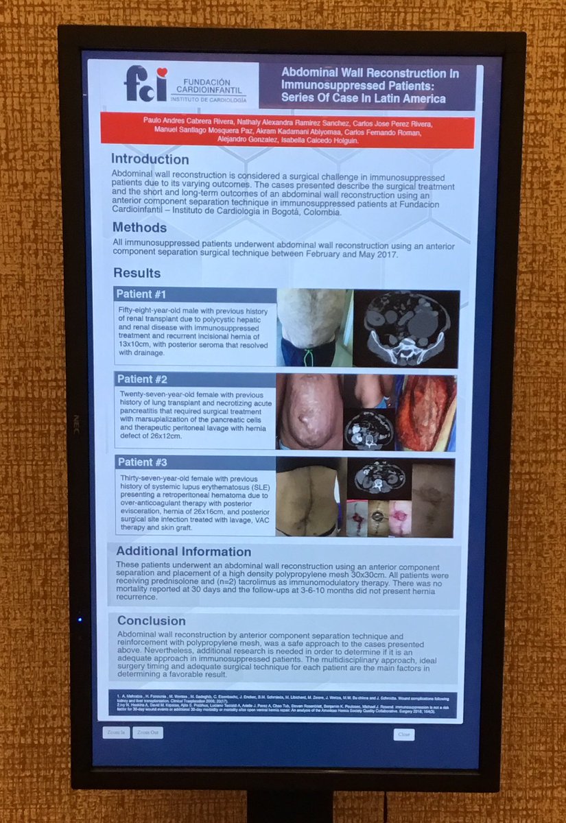 Cxgeneralfci's tweet photo. FCI-IC General Surgery Team presente en AHS Annual Meeting 2019 https://t.co/UE5OjHjPk3