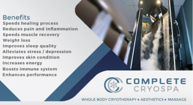 CompleteCryoSpa's tweet photo. Complete CryoSpa offers Pagani Cryo T Shock, Normatec, Celluma and more!
Call us for info on the cellulite busting, face lifting, body slimming, skin tightening,! #cellulitebusting #facelifting #bodyslimming #skintightening https://t.co/yi7AVPIjK2