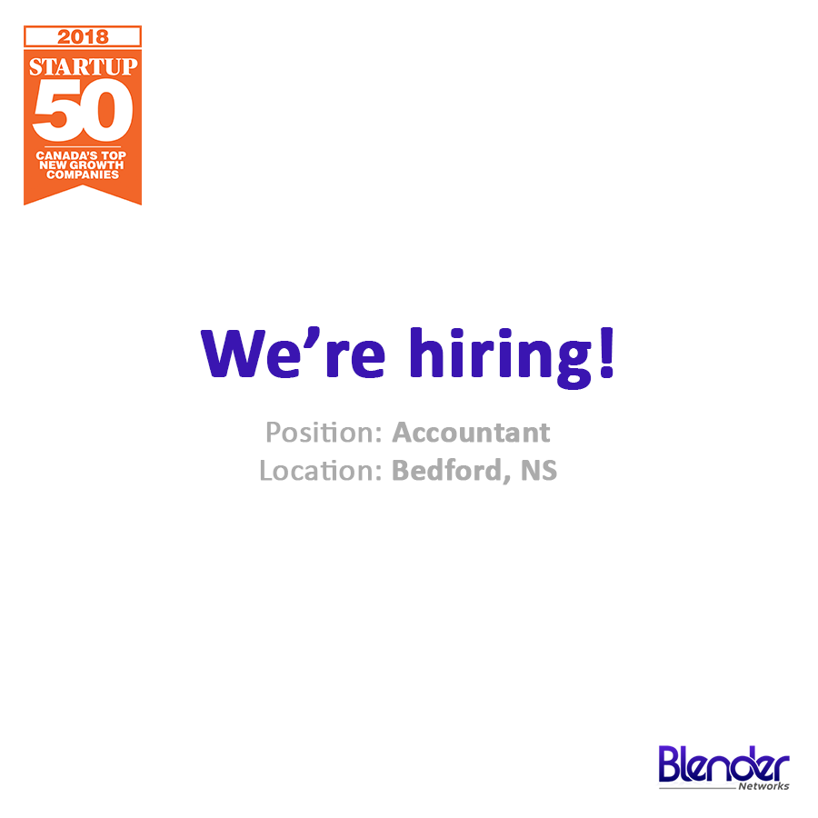 blendernet's tweet photo. Bedford, NS! 📣 We're looking for an #accountant to join our growing and passionate team. Interested? You can get more information and apply here: https://t.co/uIxJcxET14 https://t.co/7kLhHPBcny