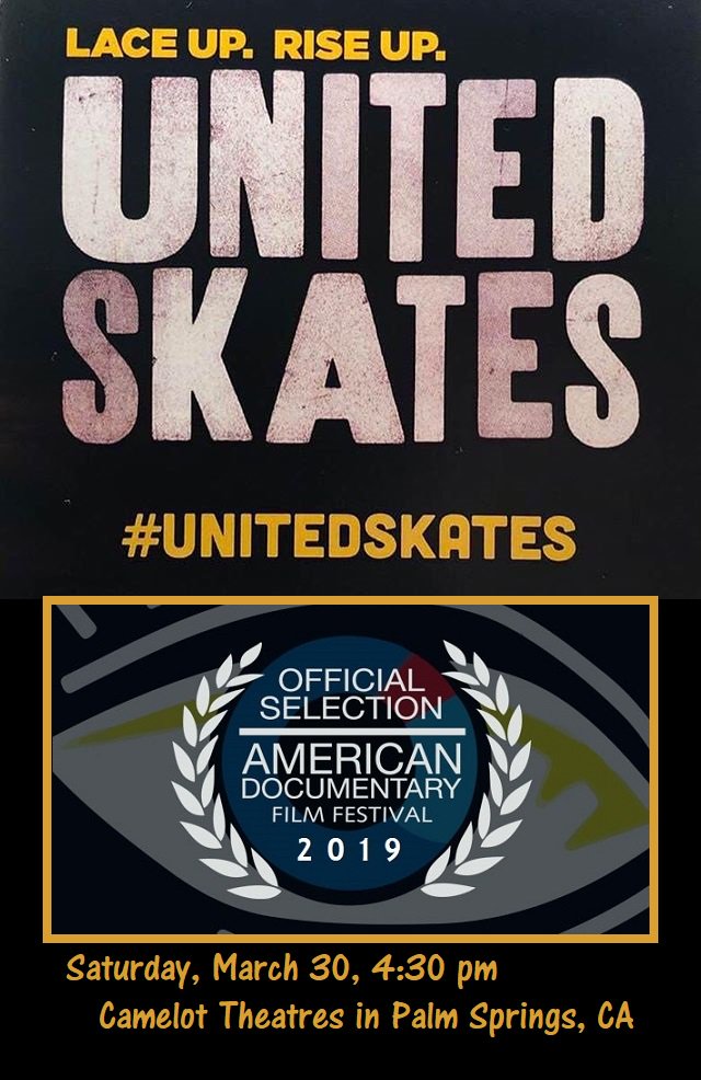 Amdocfilmfest's tweet photo. .@UnitedSkatesDoc from @dyanawinkler &amp; @tinabbrown comes to #PalmSprings 3/30 at #AmDocs2019. An exciting look at #RollerRinks &amp; credited w/ incubating East Coast #hiphop &amp; West Coast #rap, roller rinks have long been bastions of regional African American culture. #FilmTwitter https://t.co/iBS97qBt93