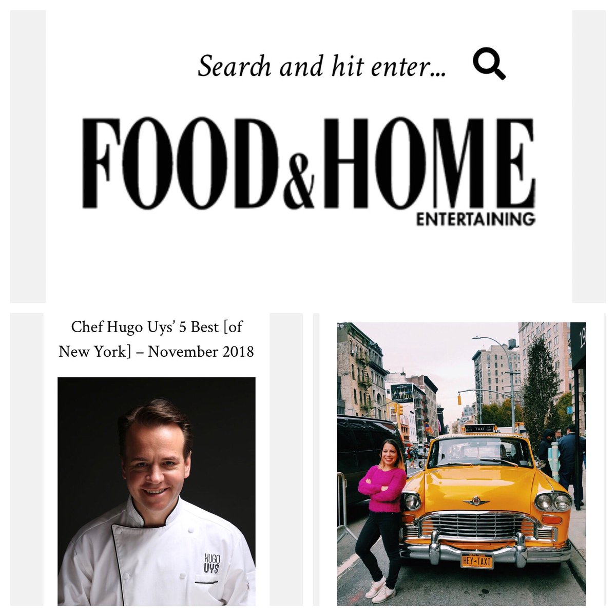 Hugo_Uys's tweet photo. Now available on line my new column with @nadianeo - find link in Bio. Thank you for being such amazing guest - had the best time with you exploring Greek food in New York. @naveenduwadi you did a great job capturing it all in words for me! @foodandhomesa https://t.co/G6awqgbHQO