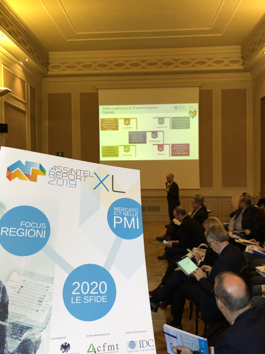 Oggi a Milano <a href="/Assintel/">ASSINTEL</a> e <a href="/IDCItaly/">IDC | Italy</a> hanno incontrato le aziende per la presentazione di #AssintelReport19 XL con i nuovi dati del mercato #ICT.
Sono già aperti i lavori per #AssintelReport20!
<a href="/ADFOR_SpA/">Adfor S.p.A.</a> è MAIN SPONSOR dell'#AssintelReport!