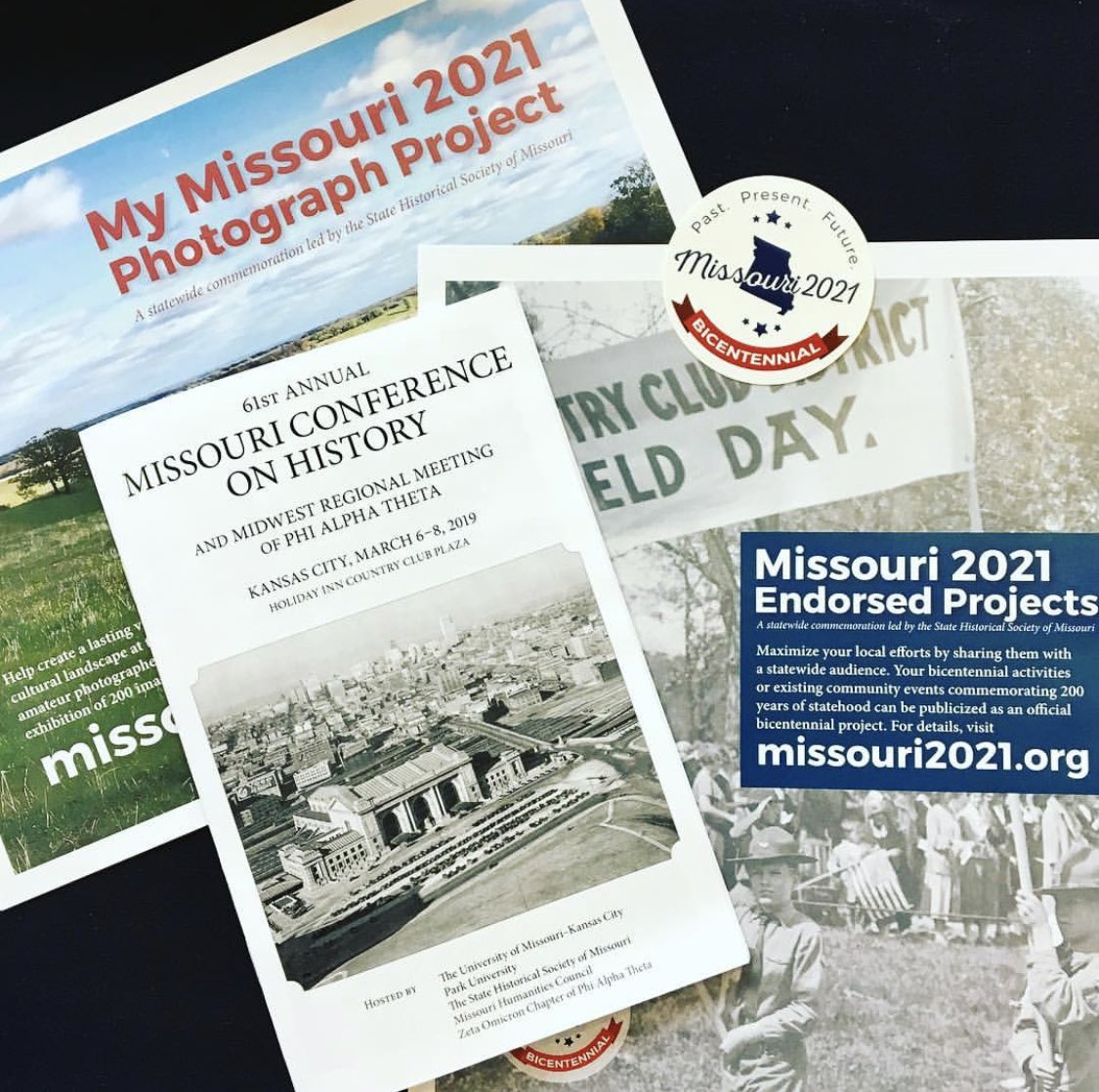 Missouri2021's tweet photo. #Missouri2021 was at the 2019 Missouri Conference on History in #KC. It was an honor to present with Claire Bruntrager, Associate Director of @mohumanities, and Francine Davis and Gary McKiddy with Missouri Council for History Education. #mchkc19 https://t.co/SYMOAMw2rY