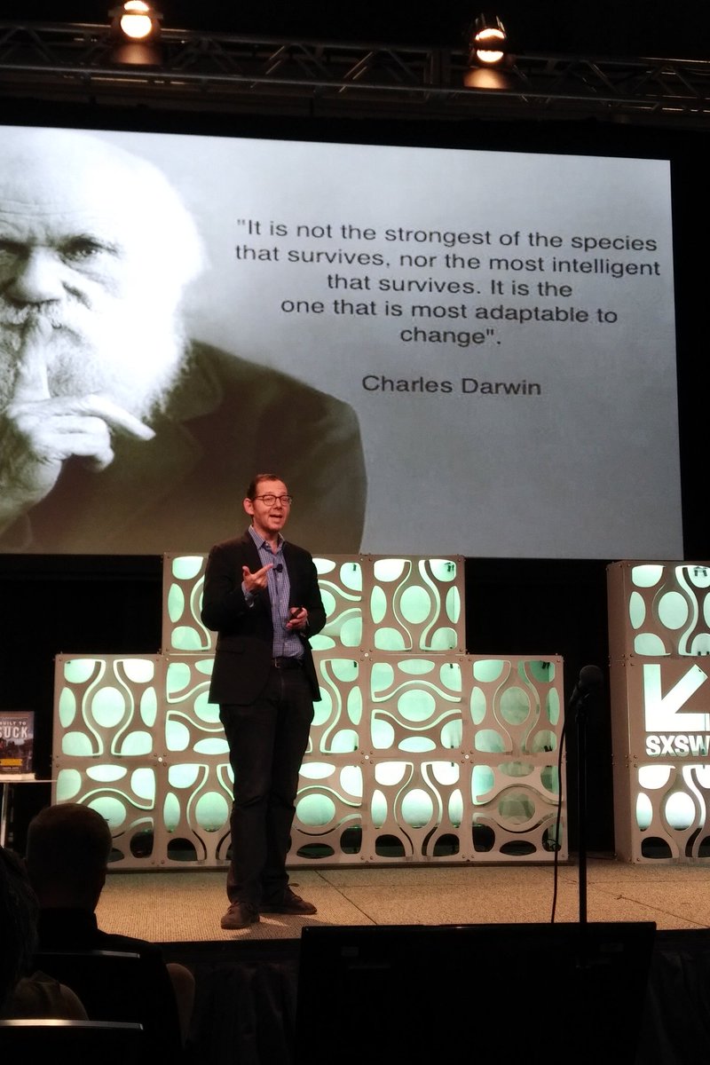 Dhavaljadav02's tweet photo. Just left a fantastic session called 'Built to Suck: The Demise of the Corporation' at #sxsw Great insight by speaker #JosephJaffe on why larger companies fail because of bureaucracy, indecision, inaction and status quo ! @alliantgroup @MattNoll5879 @CSKeegan @bri_brashear https://t.co/1q69QxdbzE