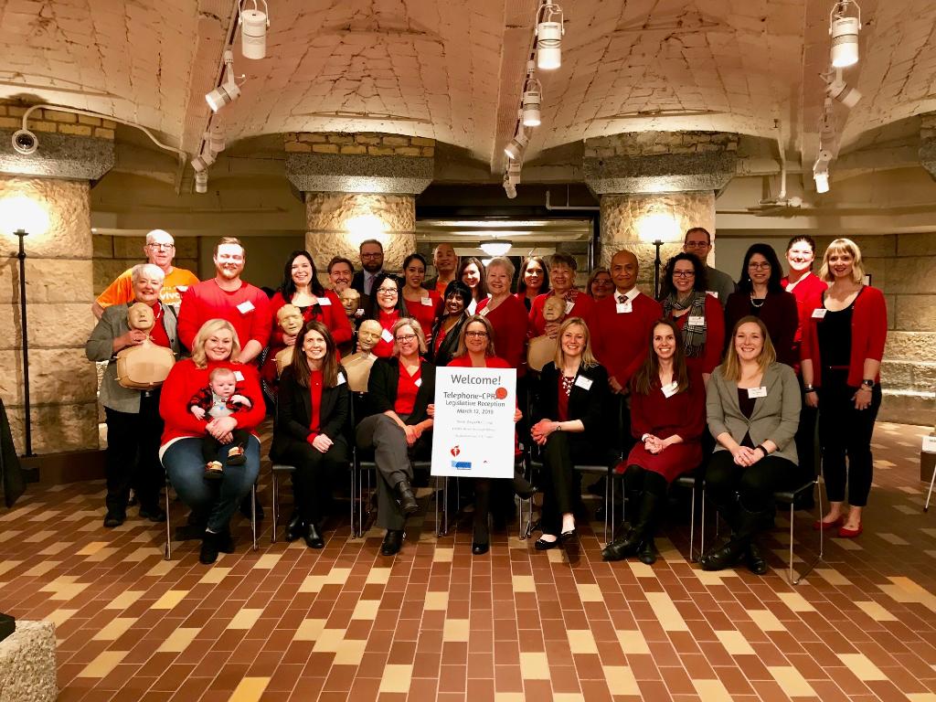 HeartAssocMN's tweet photo. Thank you to our wonderful volunteers and advocates who joined us at the Capitol for the Telephone CPR Legislative Reception!
#TCPRMN #CPRSavesLives #mnleg https://t.co/CjJhPZ6c5c