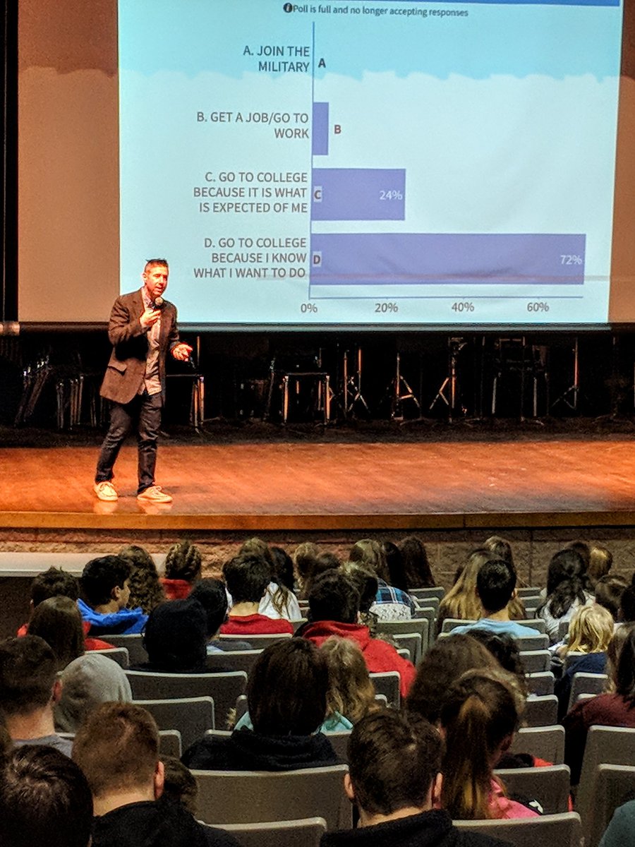 jen_young_'s tweet photo. BWHS career fair welcomes Tim Harmon to speak to students about the future job market in Central OH. #bwls2020 #inspireandguide @BWLSD @AndyJados https://t.co/vEJKlWt2qW