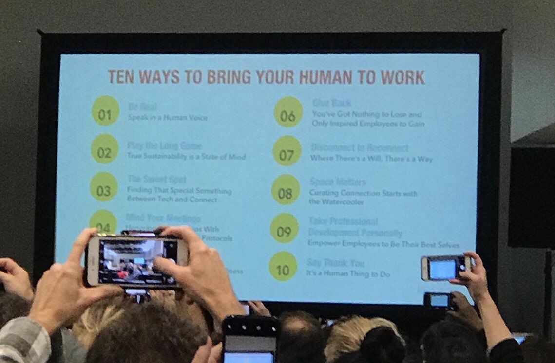 p_ostermeier's tweet photo. Great input by @Erica_Keswin today at the @SXSW about how to bring your human to work. Be more inclusive and form genuine connections. Excited about what the future workplace will bring!
#sxsw #sxsw2019 #sxsw19 #digital #digitalleadership #DigitalTransformation #austin https://t.co/A1Afc8oKJu