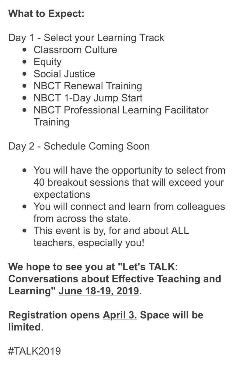 HSG_KY's tweet photo. Mark your calendars for the 2019 Talk Conference! #Talk2019 https://t.co/PuZMTAP5wp