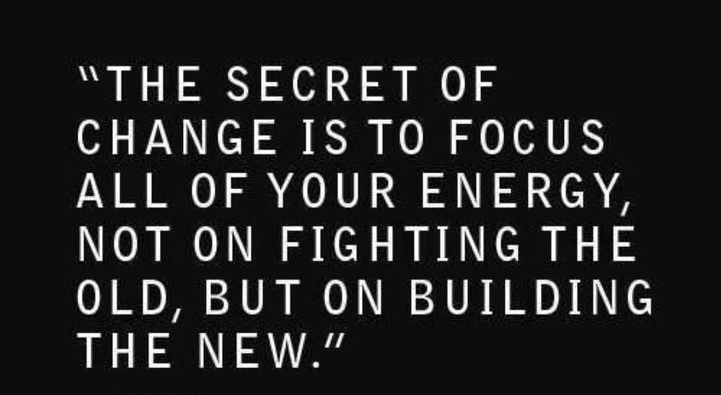 The secret of change .. 👏