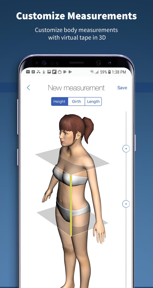 NetteloApp's tweet photo. @NetteloApp is now available for @Android and includes latest #3Dbodyscanning technology based on 1 image only. Try it here: https://t.co/UXMRmV5Dgv https://t.co/G1KDXogJeq