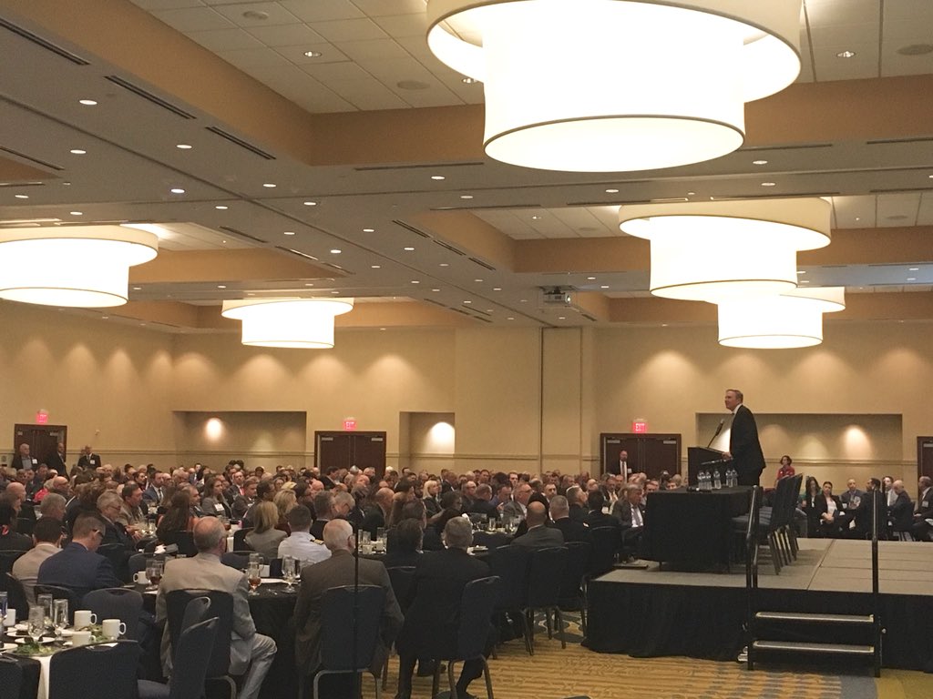 SAME_National's tweet photo. “The real success of an engineering project is because of the same thing it has always been dependent on: the vision of an engineer.” -The Honorable Robert McMahon of @DeptofDefense at #SAMEDOD https://t.co/OvI0ExyeL7
