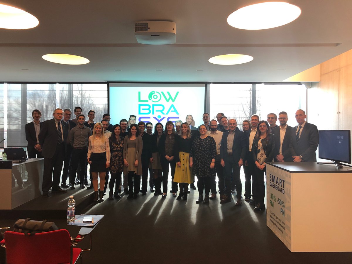 lowbrasys_eu's tweet photo. @lowbrasys_eu project Final Event - 26th February 2019, pushed innovation towards a cleaner and more efficient road transport , together @BremboBrakes @Ford @FederalMogulPT @UniTrento @Ostravska_Uni @continentaltire @flamespray @MarioNegriIRCCS @KTHuniversity @EU_ScienceHub https://t.co/0fKRAsvwTW