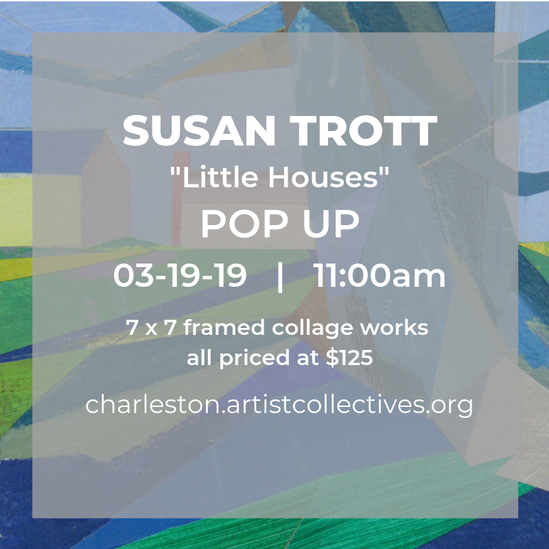 CACstudio's tweet image. Mark your calendars! Next week its Susan Trott's Little Houses Pop Up! These 7x7 framed collages pieces are $125 and will go live on our site at 11:00 on the 19th.