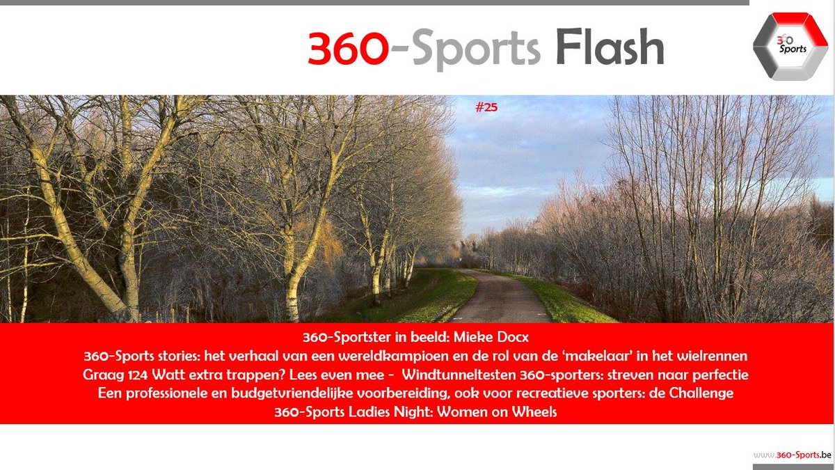 Een nieuwe Sportsflash met lentesportkriebels is nu uit: windtunnels, wattages, recreatief sporten en een Ladies Night. Ontdek het hier: ow.ly/9JpK50n1C6d.