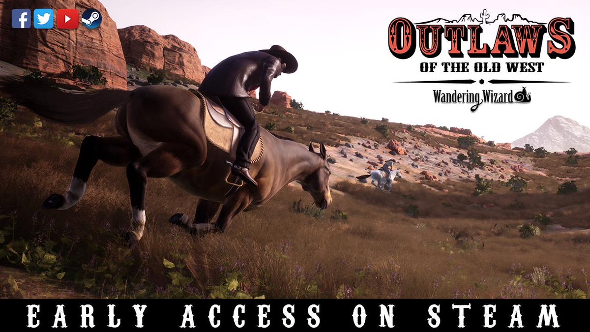 OfficialWWGames's tweet photo. Outlaws of the Old West has hit Early Access! Buy it at a discounted $14.99 for a limited time, on Steam: https://t.co/CHaWcmj3Je https://t.co/5oXOxMUkZ1