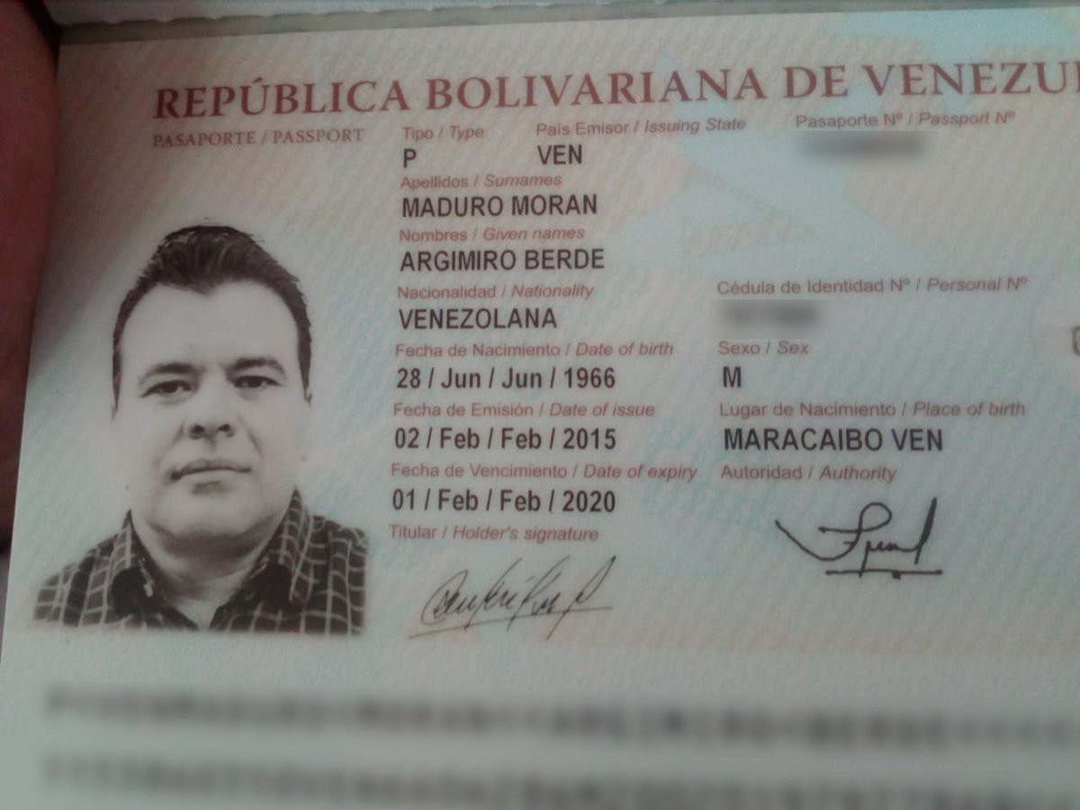 NTN24ve's tweet photo. #ATENCIÓN Autoridades impidieron la entrada a Colombia de Argimiro Maduro Morán, primo de Nicolás Maduro quien intentaba junto a su familia ingresar al vecino país a través de la frontera (vía @MigracionCol) #12Mar https://t.co/XXRAyl2Dtd