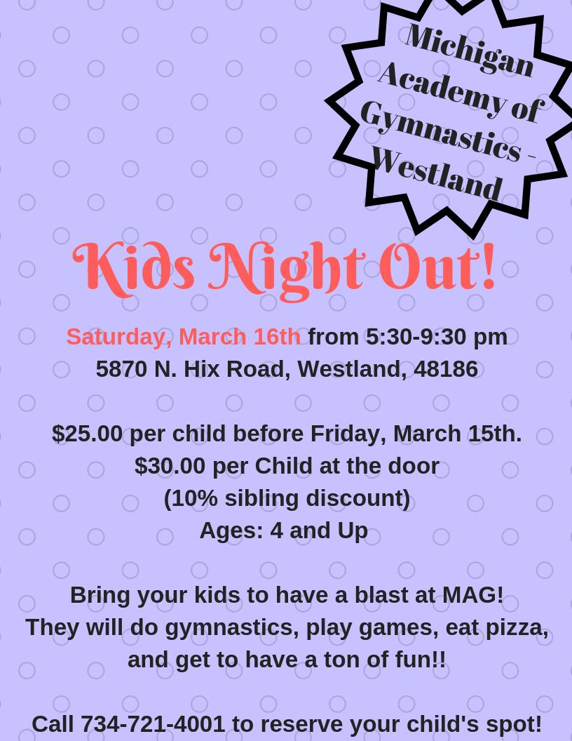 michigan academy of gymnastics westland mi