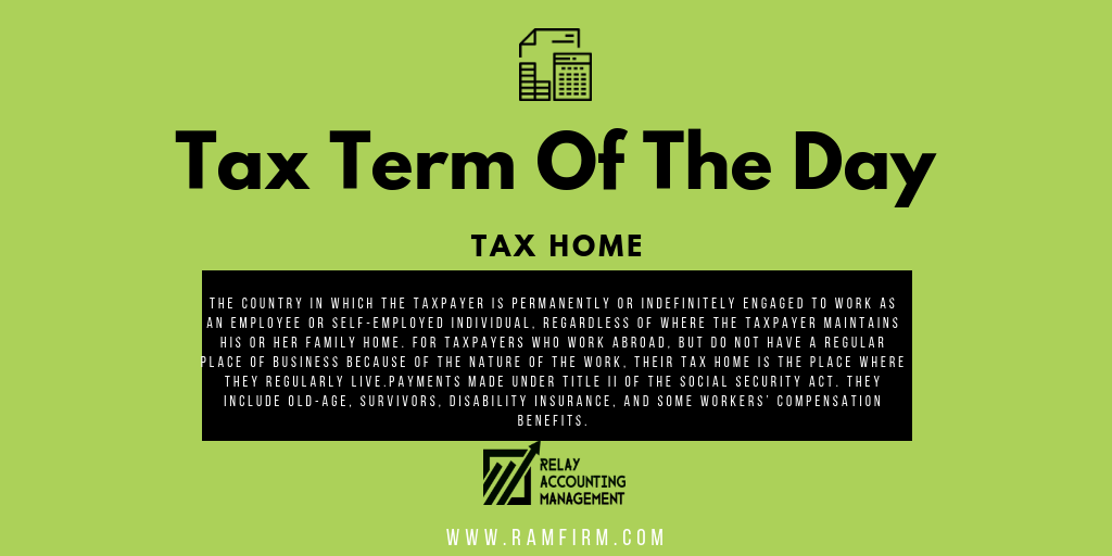 TheRAMFirm's tweet photo. 🏡is where today's #TaxTermOfTheDay is.
#RAMFirm #Accounting #taxes #taxpreparation #CFO https://t.co/RcBNRMzdrR