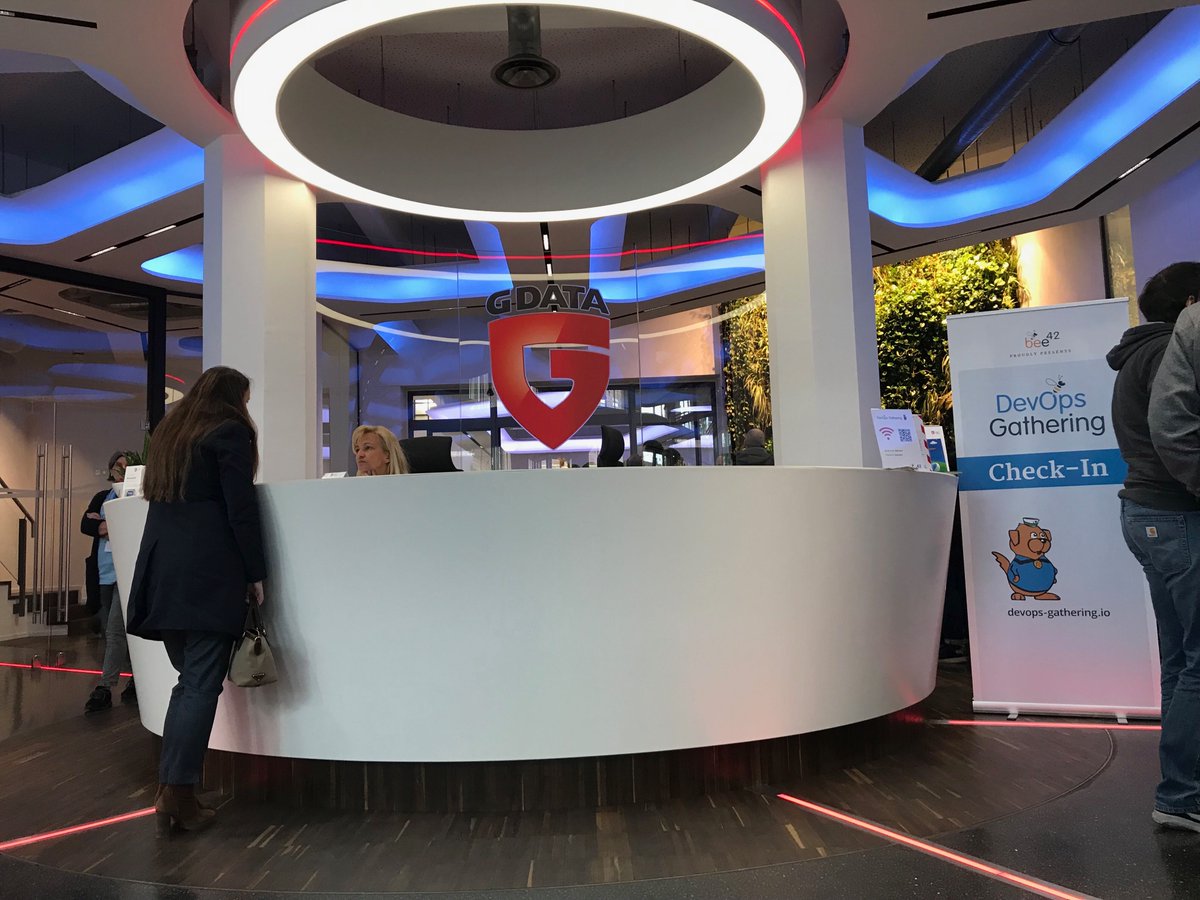 DevOpsGathering's tweet photo. What a great location for the #DevOpsGathering2019.
Thanks @GDataSoftwareAG for being such a great support and for having us. https://t.co/hz0oUaRzGY