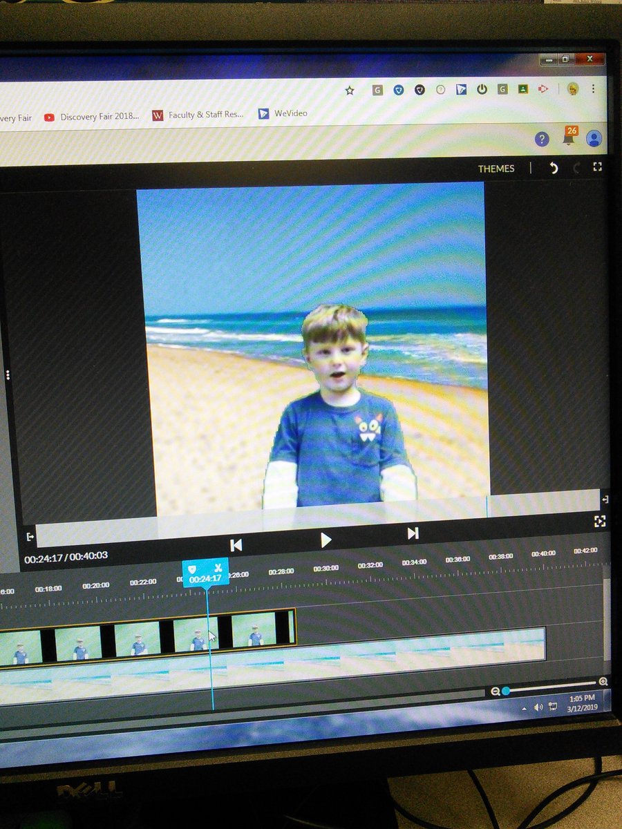DiscoveryWH's tweet photo. Our young meteorologists from @biemad class gave weather reports using @WeVideo and loved their media files and green screen tools.  Them we shared via @ClassDojo to our families in our class and student stories!   #wilsonsd #greenscreen #Weather #discoverywsd #discoverywh https://t.co/EFIrenK8bj