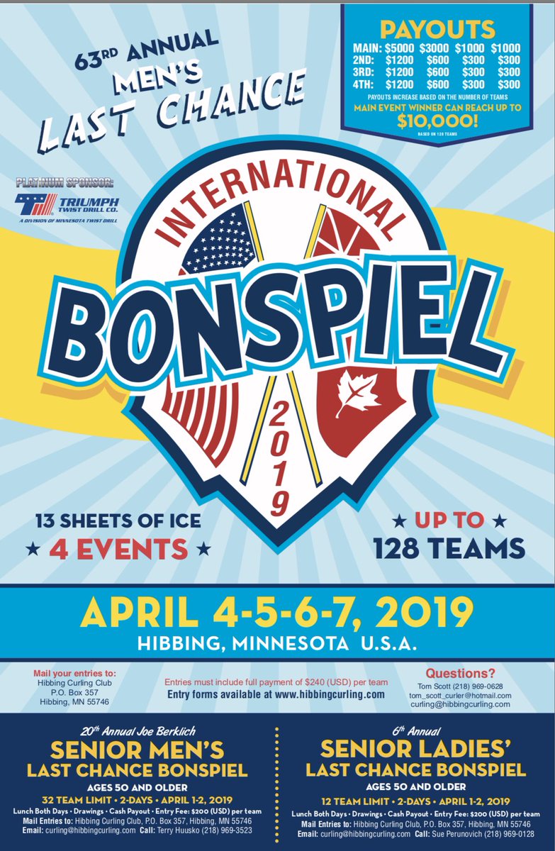 hibbingcurling's tweet photo. You still have time to sign up for one of the best Men's Spiels in the country! https://t.co/Rk91PCOIVa