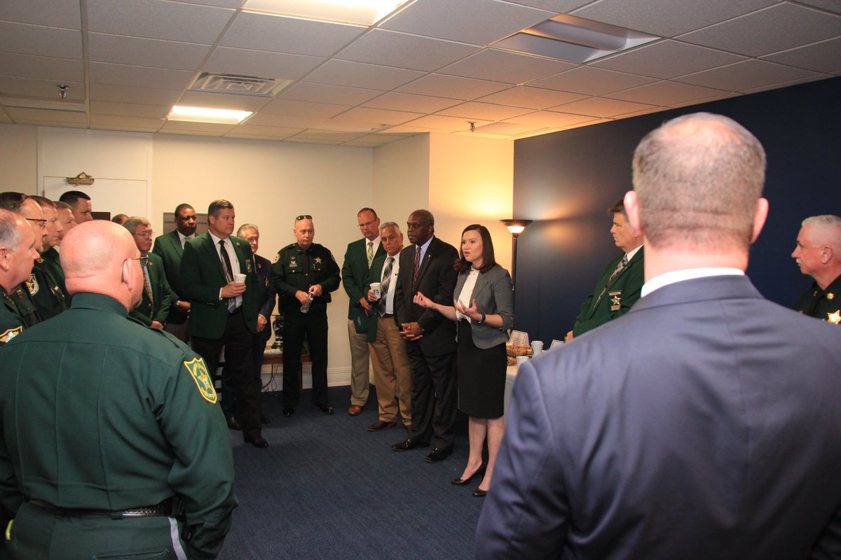 SenAshleyMoody's tweet photo. It was an honor to host sheriffs from across Florida today in recognition of #SheriffsDay at the Florida Capitol. Thank you for your tremendous service to our state. https://t.co/oNycpF3G8f