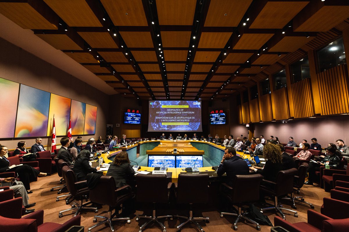 shelley_whiting's tweet photo. Global Affairs Digital Inclusion Lab's symposium on the Geopolitics and Artificial Intelligence has started! Enjoyed hearing from Joanna Bryson & Eleonore Pauwels and their ideas on #AI #GlobalAffairsAI #HumanRights https://t.co/jo8vdN7z9R
