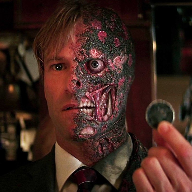 Aaron Eckhart aka Two Face in The Dark Knight was born in 1968. Happy Birthday 
