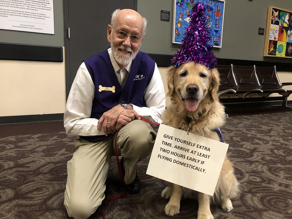 Daisy says, “It is best to arrive to the airport early due to lots of spring break travelers.” #NavigatorTravelTip