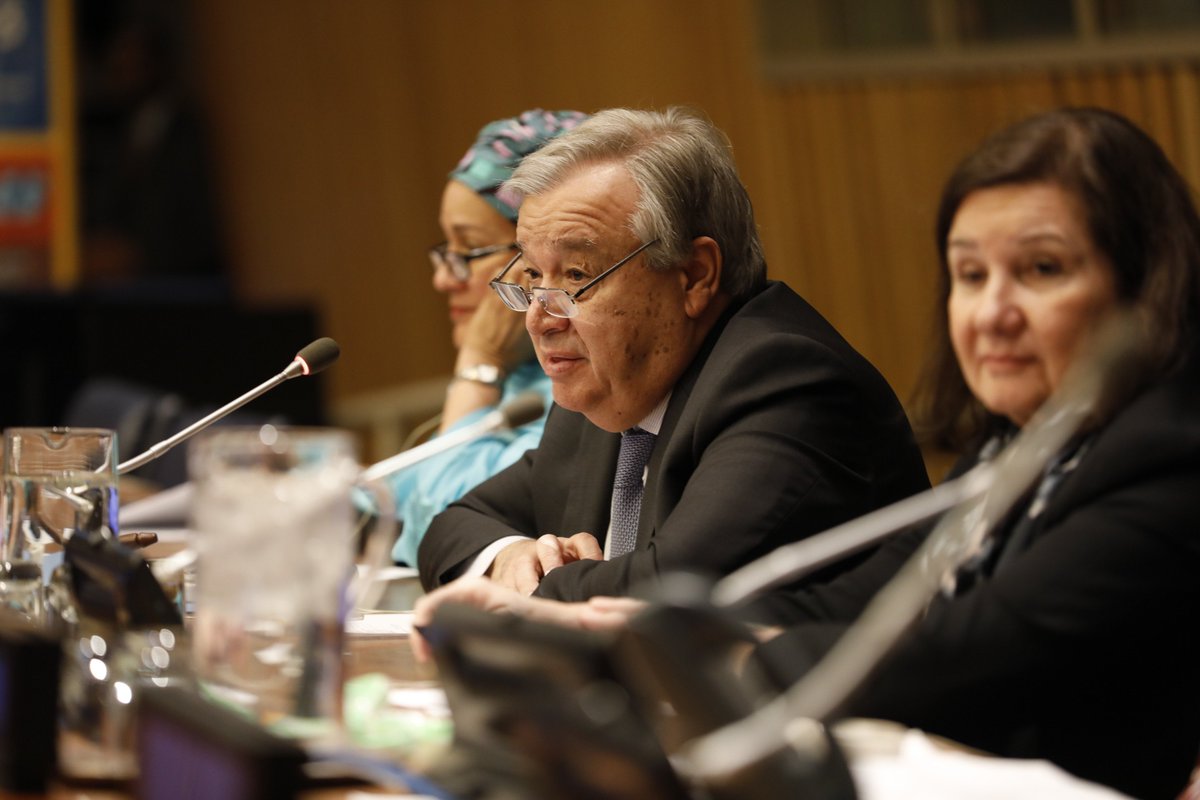 UN_CSW's tweet photo. "When we speak about abuse by @UN staff, we don't just mean @UNPeacekeeping. We have more cases reported in agencies than in peacekeeping. It's about power relations. Important to have a solid prevention strategy &amp; impunity. -SG @antonioguterres, #CSW63 Townhall w/ civil society https://t.co/N1algYwBIv