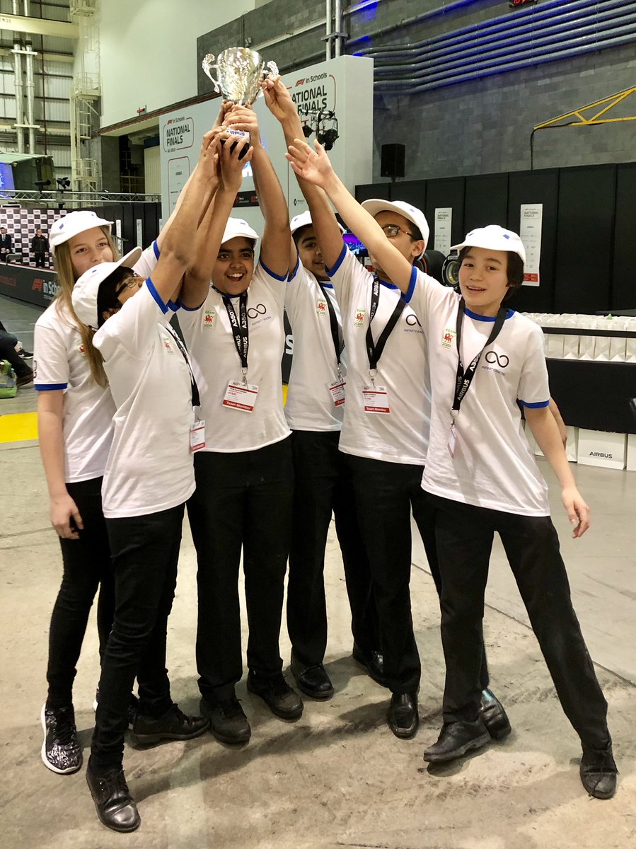 SJCCardiff's tweet image. Well done to both teams @the_exception7 and @infinityracing_  Masssive congratulations to @infinityracing_  Overall winners of the development class, receiving a golden ticket to world finals @f1inschoolsUK