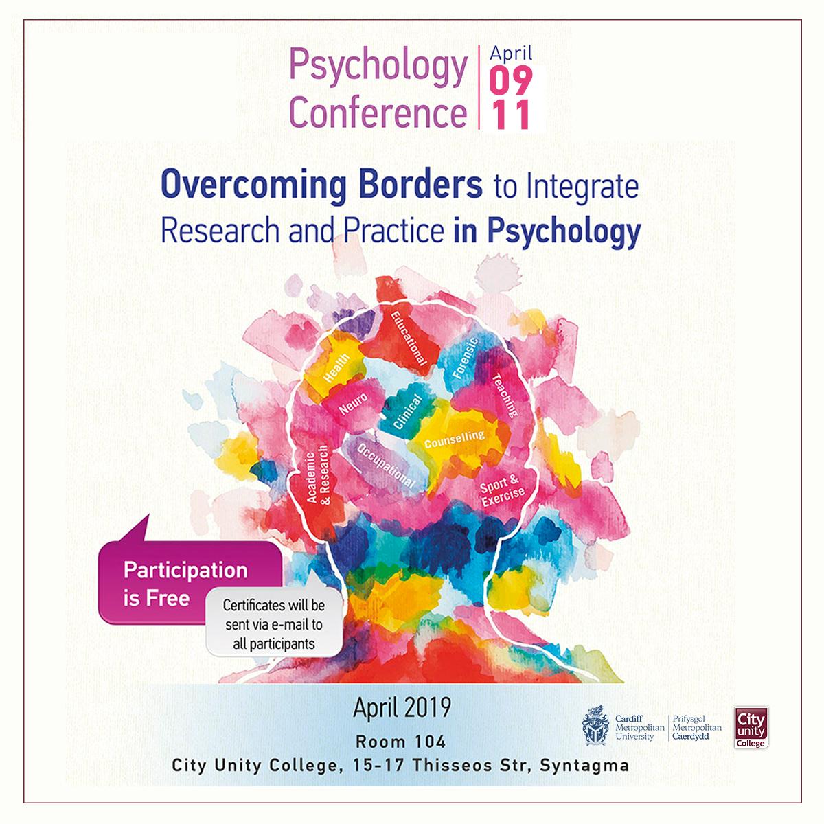 CityUCollege's tweet image. #CityUnityCollege #CardiffMet #PsychologyDepartment #PsychologyConference #CUCPsyCon2019