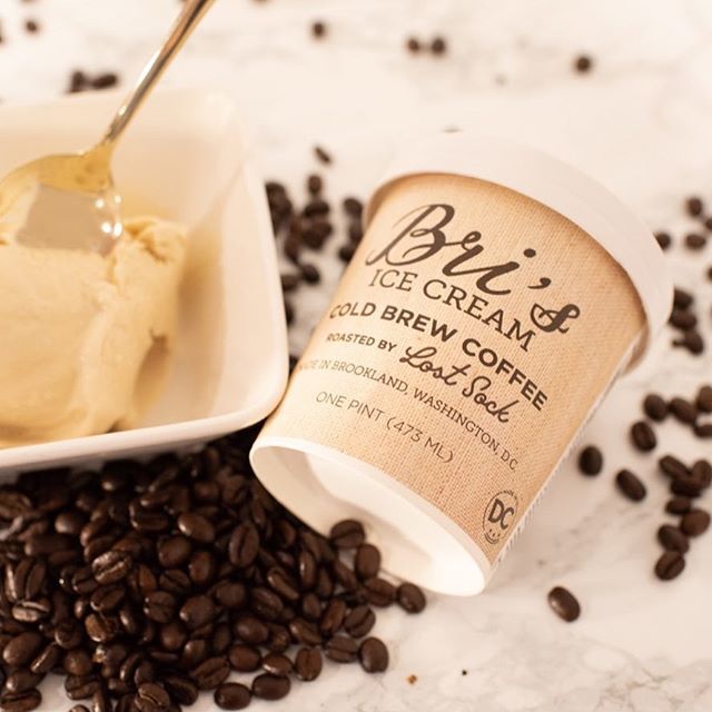 Cold Brew Coffee! After sharing a sneak peek a month ago and perfecting the recipe, we're officially launching our ice cream collaboration with local DC coffee roasters @lostsockcoffee today! The sustainably sourced beans, grown by a woman farmer in Toli… ift.tt/2He1THv