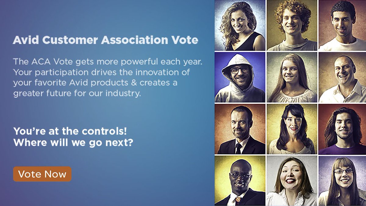 MediaComposer's tweet photo. Our next move is up to you! Our 3rd Annual ACA Vote is ongoing. Only a few days remaining—Don’t delay your vote!
⠀
VOTE CLOSES MARCH 17 ▶️ https://t.co/CHf2hc8g9s
⠀
#avid #acavote #vote #product #features #solutions #mediacomposer https://t.co/h2P0LVwR9F