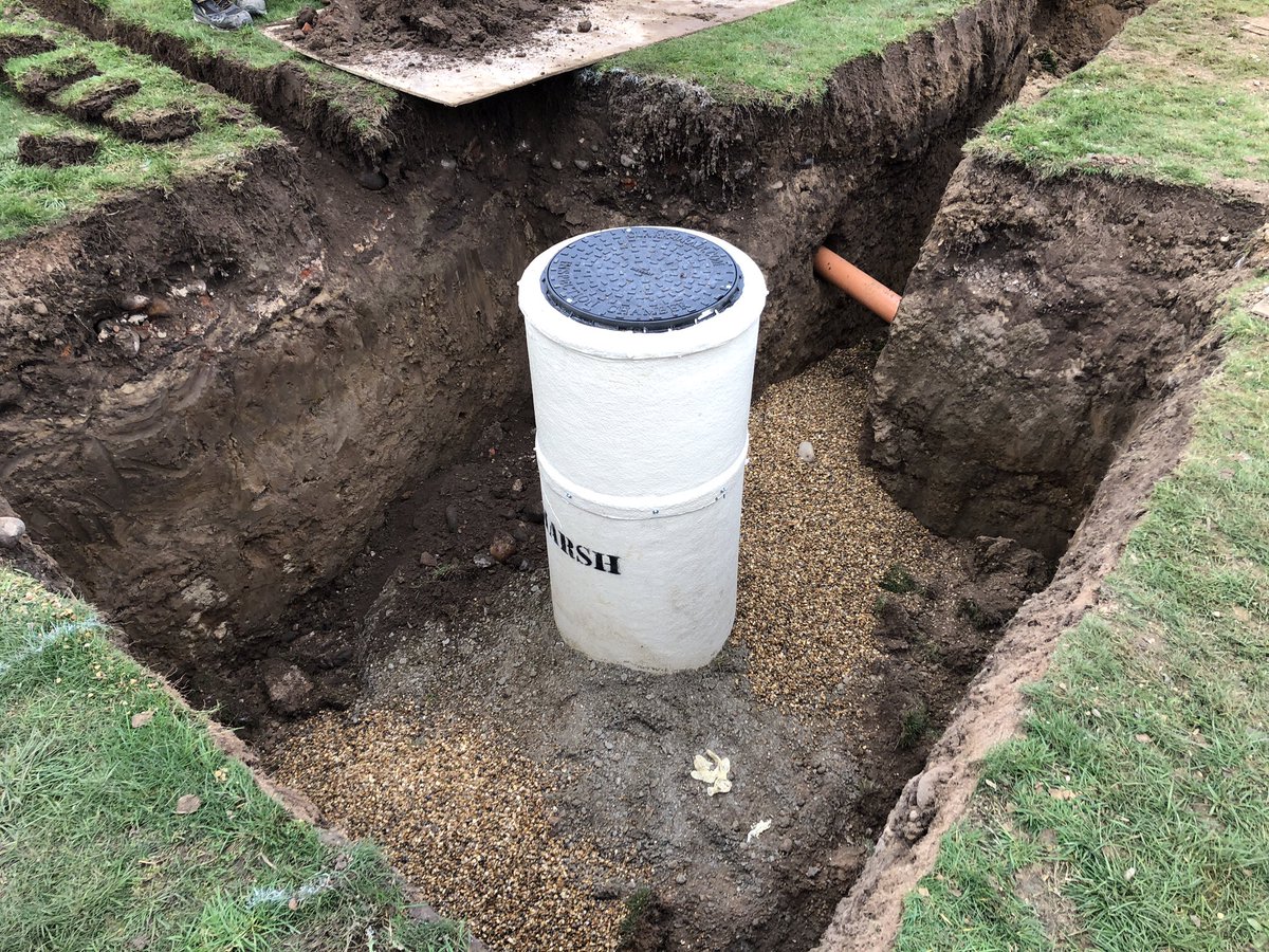 Another deep excavation with a septic tank installation.
