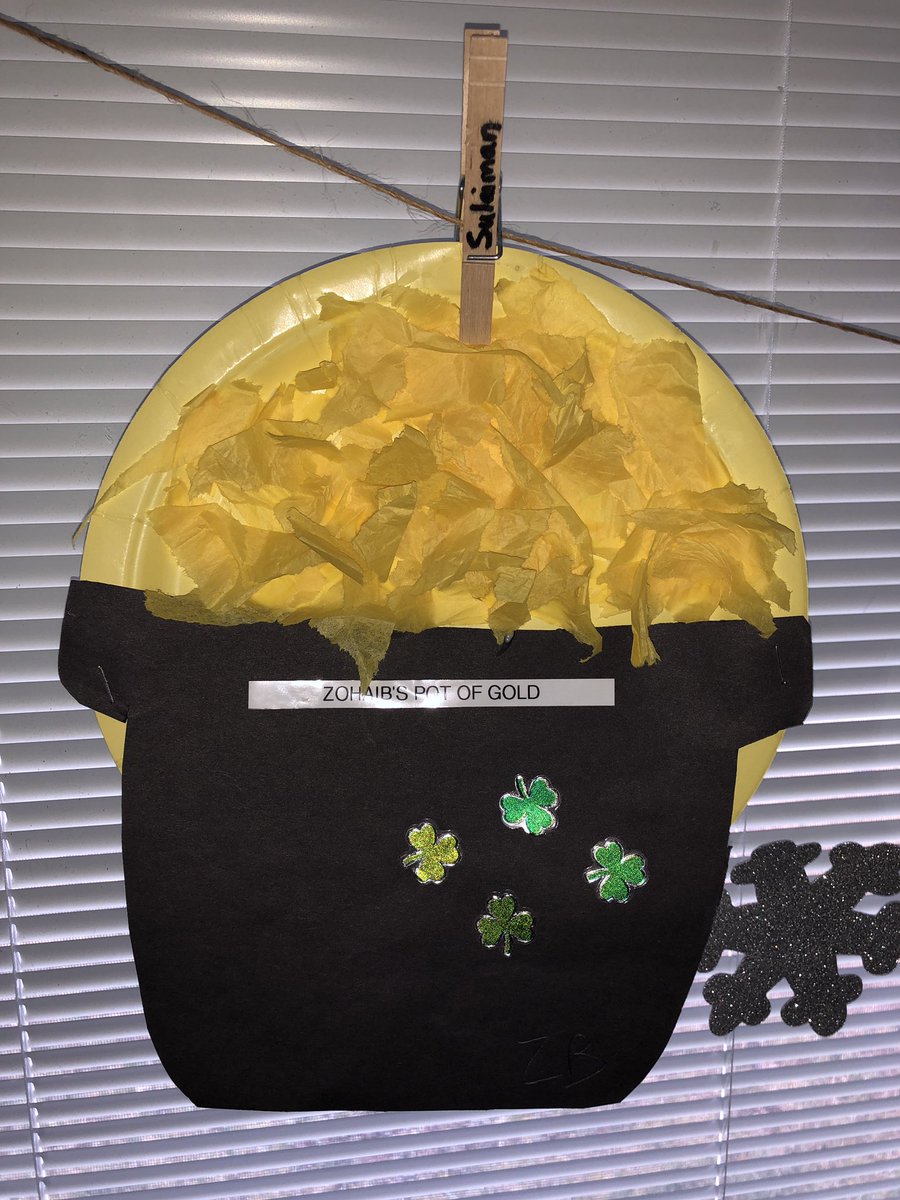 murph_rise's tweet photo. We’re feeling lucky this week! 🍀 #22tigers #stpatricksdaycraft #potofgold https://t.co/YUD7Qhwz6i