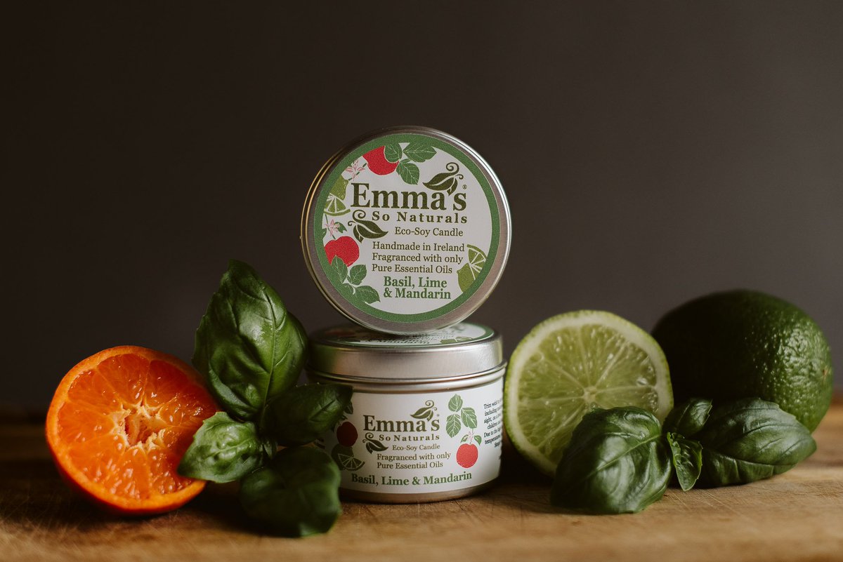 What's New? Our newest scent is going to be a limited release for Spring/Summer containing a blend of Organic Basil, Lime &amp; Organic Mandarin essential Oils! I love it! It's herbal and citrus and a little different to our sweet florals and spicy scents! #LouthChat #EmmasSoNaturals