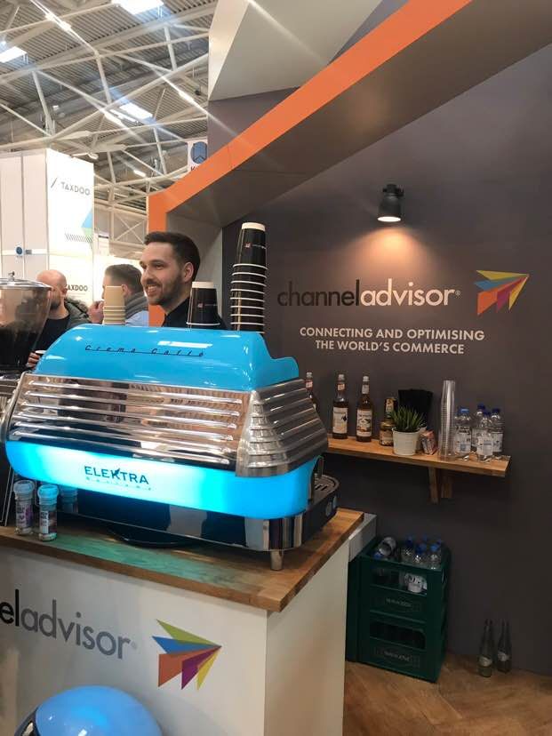 rithumcommerce's tweet photo. Coffee anyone? If you’re at #iwexpo19, let a barista pour you a beverage at stand K226 in Hall C5. Our #ecommerce experts are ready to talk to you about connecting with today’s empowered consumer by leveraging ChannelAdvisor’s powerful suite of solutions! #internetworldexpo https://t.co/MMdW93LJ9Z