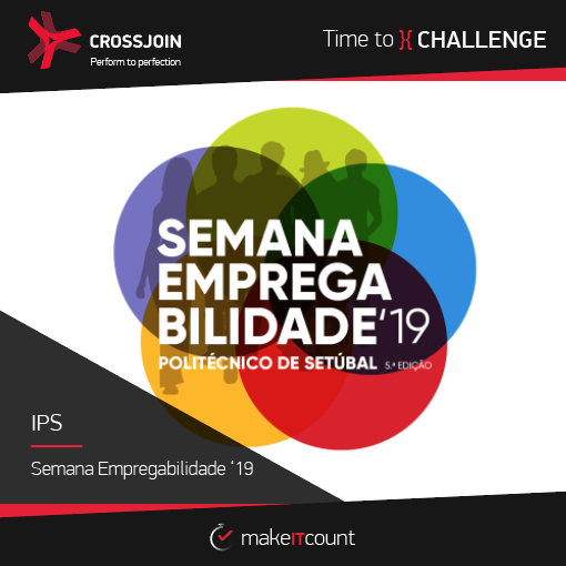 Cross_join's tweet photo. Visita o nosso stand dia 14 de Março na Feira de Emprego do Instituto Politécnico de Setúbal e assiste à nossa sessão de Apresentação pelas 16h00 com o tema “Crossjoin e o Mundo”! #CrossjoinSolutions #TimetoChallenge #PerformtoPerfection #IPS https://t.co/3bNjpqnold