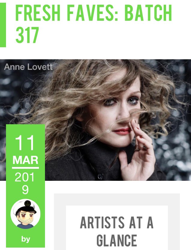 freshnet's tweet photo. Our readers’ Fresh Faves https://t.co/6HZEEthrnN lovingly - and expertly - reviewed by @MetaboatChris feature 
@AnneLovettMusic
@foundlings_uk
@kidsmokemusic
@LucyBellMusic
@MammothPenguins
@NicEvennett
@thekingsparade
@_thewildstate
#MikeSilver and
@Pleasurefields1 https://t.co/xEpe0o7ji1