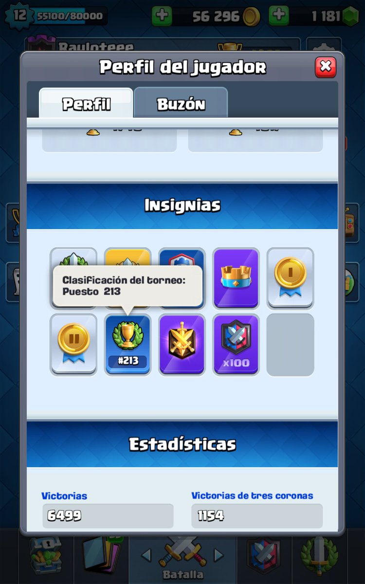 Contento por quedar 1° en el winrate de <a href="/ClashWithClass_/">WithClass</a> @blackknightsGG (20€) empatado con las bestias de <a href="/Jv_Oswal/">Oswal V</a> @itzGery_CR además, top 213 del mundo en el torneo mundial