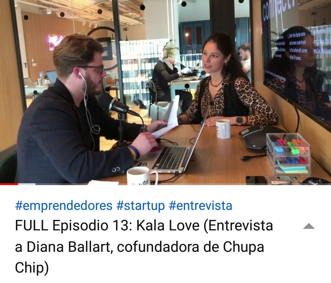 DianaBallart's tweet photo. Un honor apareixer a @MamaMUStartup amb l'entrevista que ens va fer en @janalmuni a la Kala i a mi (sí, a les dos! 🐶). El canal recopila casos d'#emprenedors per transmetre l'actitud d'#emprendre als més joves. Gràcies Jan! 🚀 https://t.co/rdauzssx6T @ConectorSpain #ChupaChip 🍭 https://t.co/dNGt5OOzcp