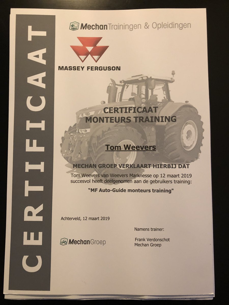 TomWeevers's tweet image. Vandaag een interessante training gehad van @MasseyNL. #autoguide #fieldstar #datatronic