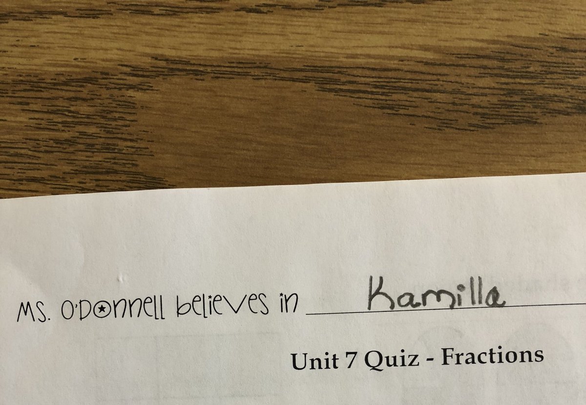 CB_kodonnell's tweet photo. Thank you @DaileySuzanne for this great idea! My Ss faces when they saw this on the quiz today 😍 Nothing like a quick confidence boost to remind my Ss that I love them and believe in them 💕 https://t.co/smqVL5aZ17