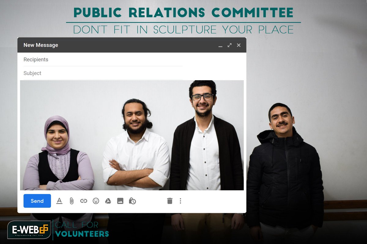EWeb_Official's tweet photo. Public  Relations Committee is working on E-Web’s external image in front of the instructors and the formal representatives of sponsors and partners.  For the application form, follow the link below:
https://t.co/67CtHAsaTp 
For more information: https://t.co/KA28GgE0NW https://t.co/PAbOFfoIfJ