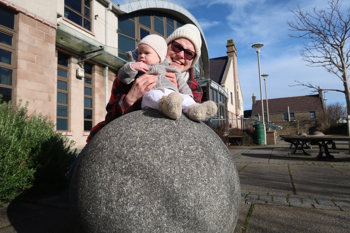 HappyRemoteHome's tweet image. Ron's first trip to Kirkwall, so we wanted to see as many points of interest as we could.  The Balls of @OrkneyLibrary hit the spot, and were pleasantly dry too! #OrkneyBalls