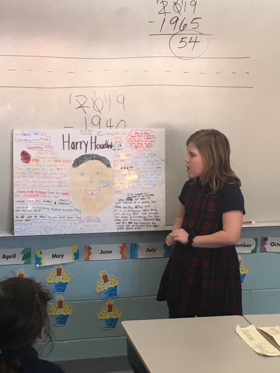 IHMGR's tweet photo. 3rd grade biography presentations. https://t.co/XOuqtPHVCy