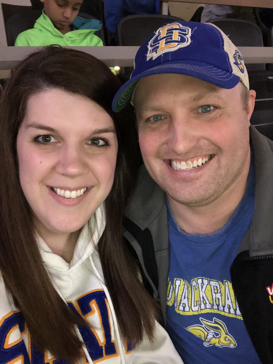 Championship game! Let’s go Jacks! 💙🐰💛 #March2theSummit