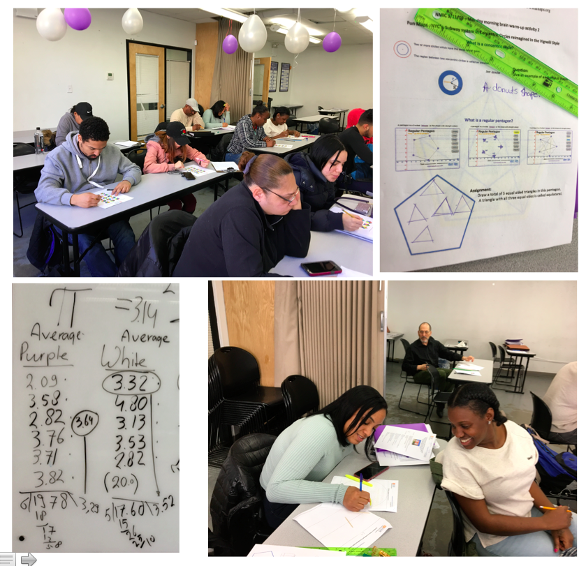 EDsnaps's tweet photo. Workshop with the amazing students from @NMICnyc, finishing the Pie-Pi-Pointillism unit. Happy Early Pi Day. https://t.co/kvnnmyw2sm