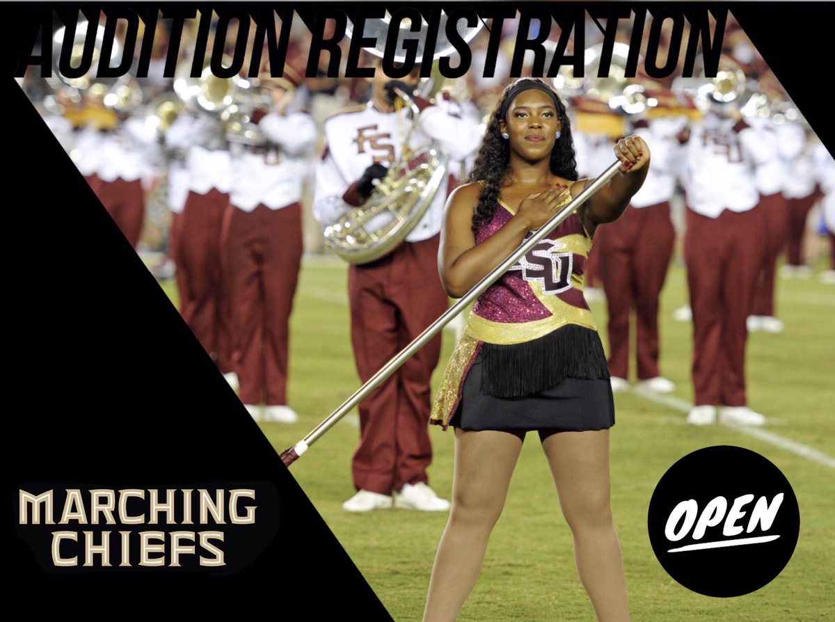 Color Guard Audition Registration is open! Click the link in bio to register ☝🏽☝🏽☝🏽😍😍😍
—
#FSUColorGuard #MCATDT #GoNoles #CollegeGuard #ColorGuard